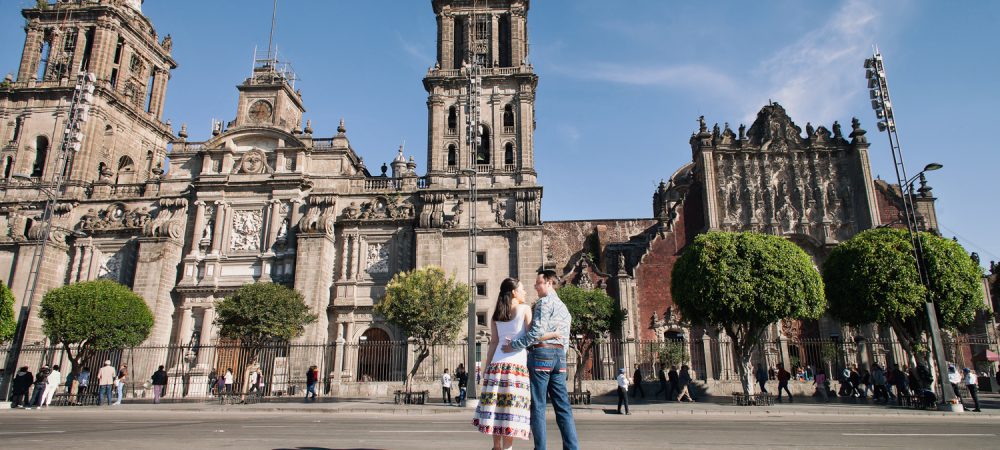 Sesión fotográfica de pareja. Ciudad de México